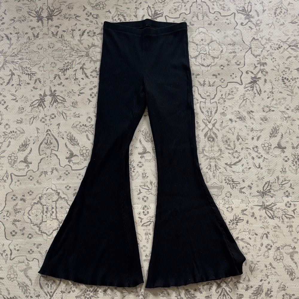 Aerie Black Flared Pants